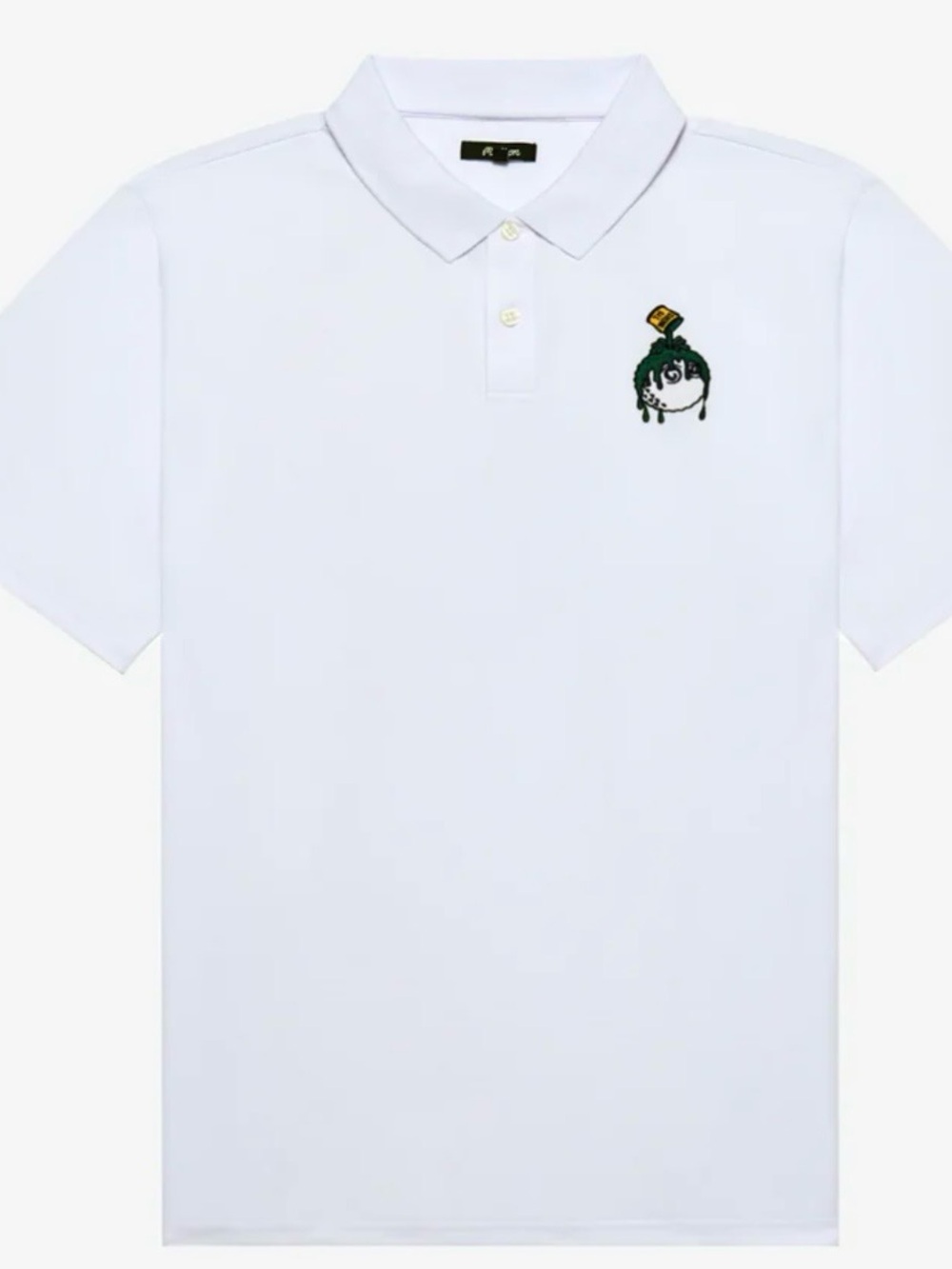 NWT Malbon Golf  Swing Oil Performance Pique Polo White Mens Size XL